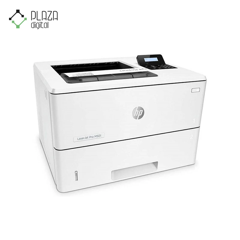 نمای کنار پرینتر تک کاره لیزری مدل Hp LaserJet Pro M501dn