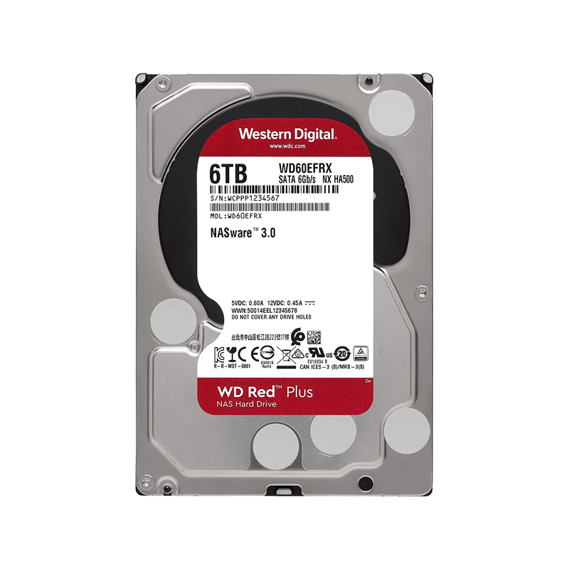 هارددیسک اینترنال وسترن مدل RED 6TB 64MB BUFFER