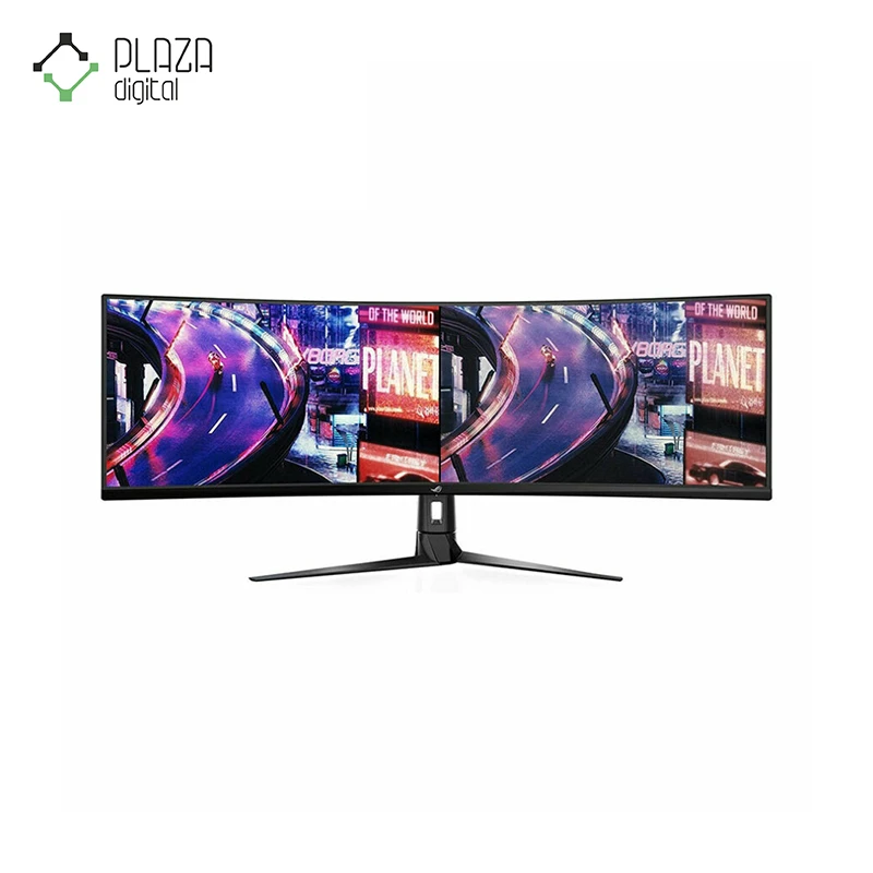 نمای اصلی مانیتور خمیده xg49vg ایسوس rog strix ا 49 اینچی