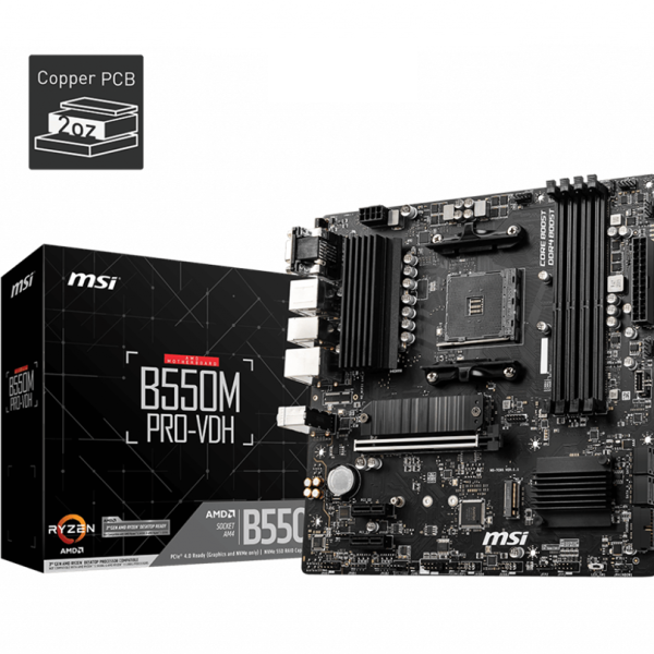 MSI B550M PRO-VDH AM4 Motherboard