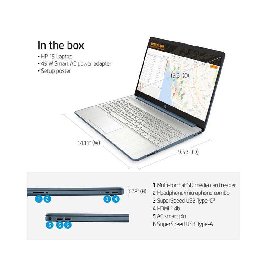 مشخصات لپ تاپ اچ پی مدل 15-ef2126wm-A با صفحه نمایش 15.6 اینچی