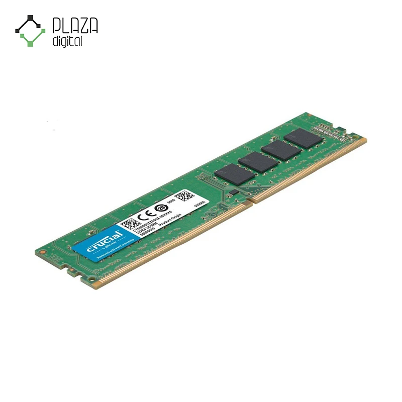 نمای راست رم دسکتاپ 2666 مگاهرتز cL17 کروشیال crucial 16gb ddr4 ظرفیت 16 گیگابایت