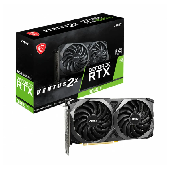 کارت گرافیک ام اس آی RTX 3060 Ti VENTUS 2X 8G OCV1 LHR