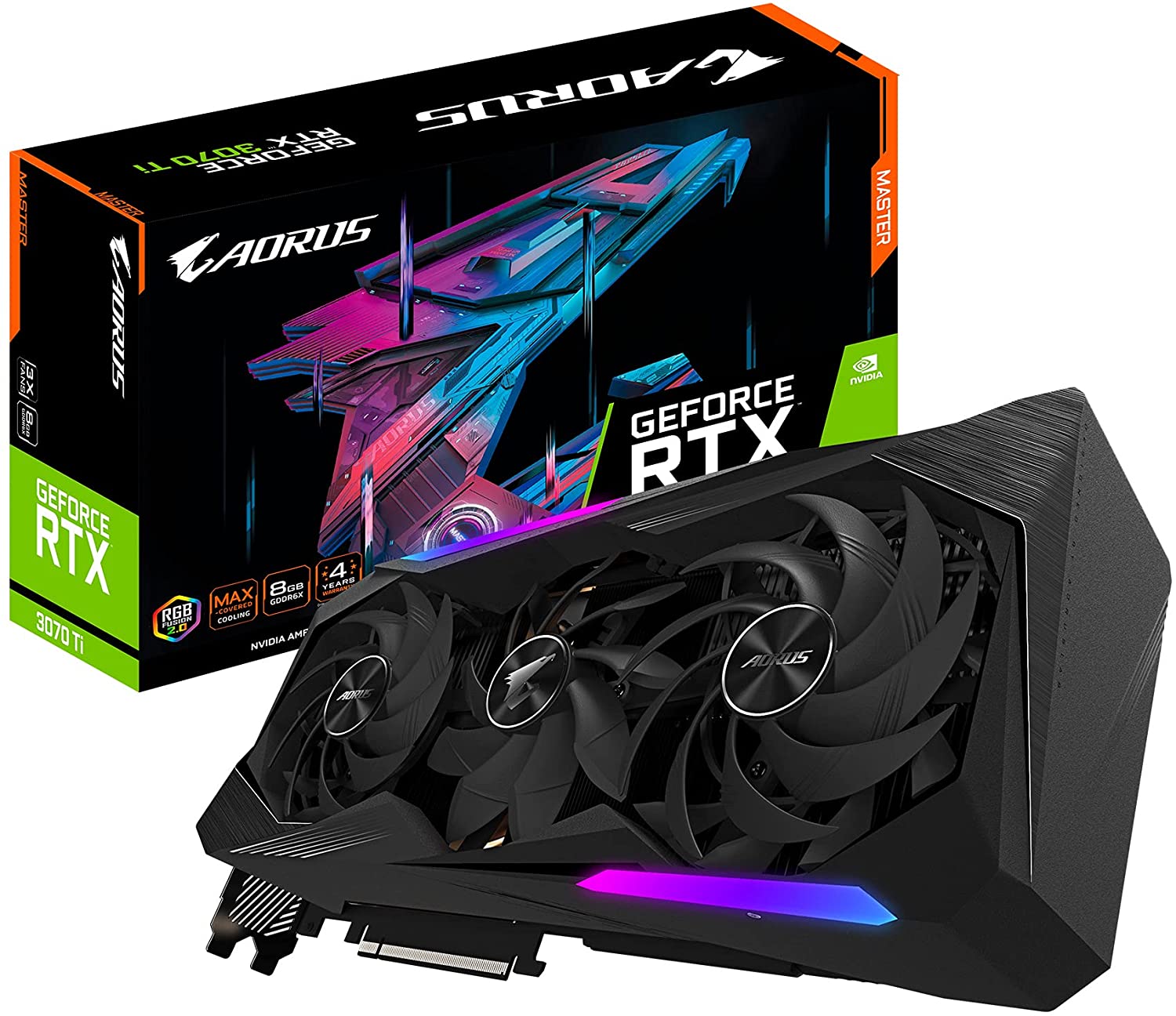 کارت گرافیک گیگابایت AORUS RTX 3070 TI MASTER 8G|پلازادیجیتال