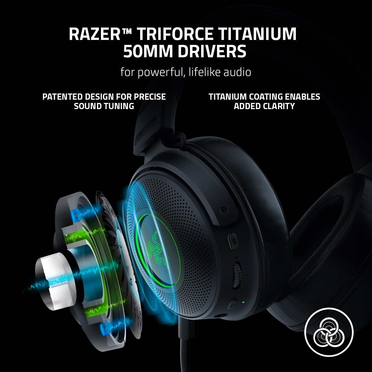 هدست گیمینگ ریزر مدل Razer Kraken V.3 Pro