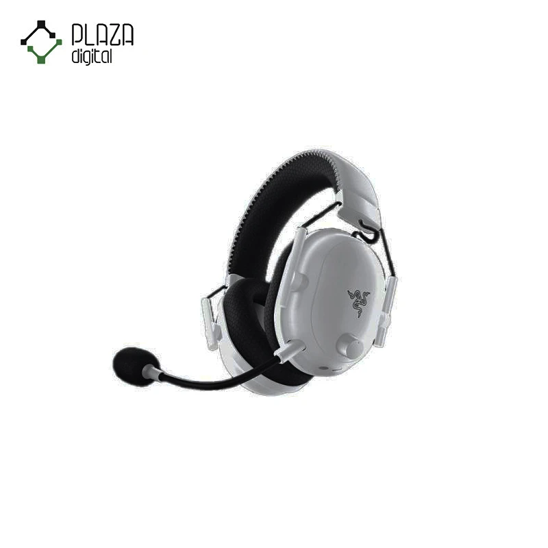 نمای زیر هدست‌ گیمینگ‌ ریزر‌ مدل razer blackshark v.2 pro-white