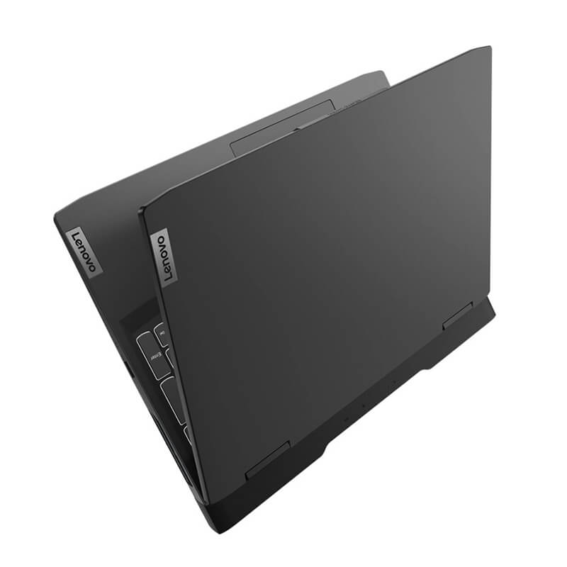 نمایی از لپتاپ گیمینگ لنوو مدل Ideapad Gaming 3-BC در حالت نیمه باز