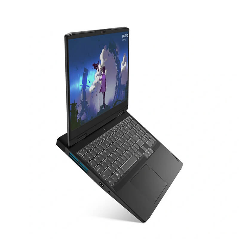 نمای ایستاده لپتاپ گیمینگ لنوو مدل Ideapad Gaming 3-BC رنگ مشکی