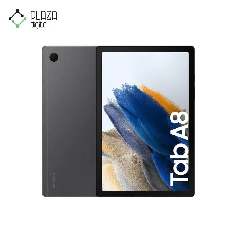 نمای روبروی تبلت سامسونگ مدل Galaxy Tab A8 SM-X205 رنگ خاکستری