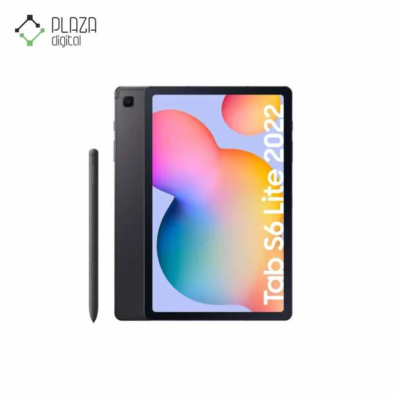 نمای روبروی تبلت سامسونگ مدل galaxy tab s6 lite 2022 رنگ خاکستری