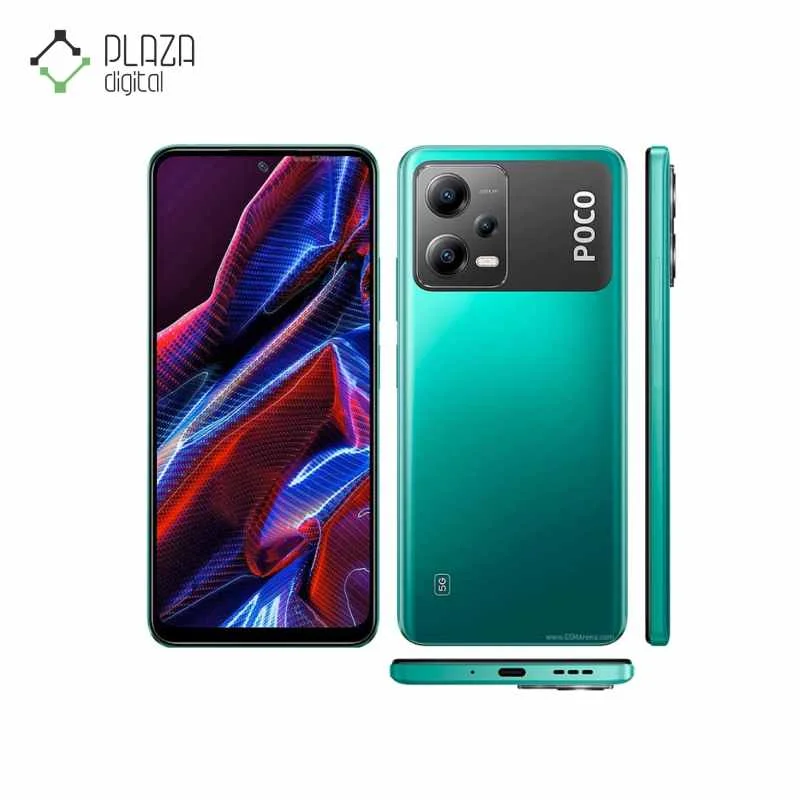 گوشی موبایل شیائومی Xiaomi Poco X5 با ظرفیت 128 گیگابایت رنگ سبز