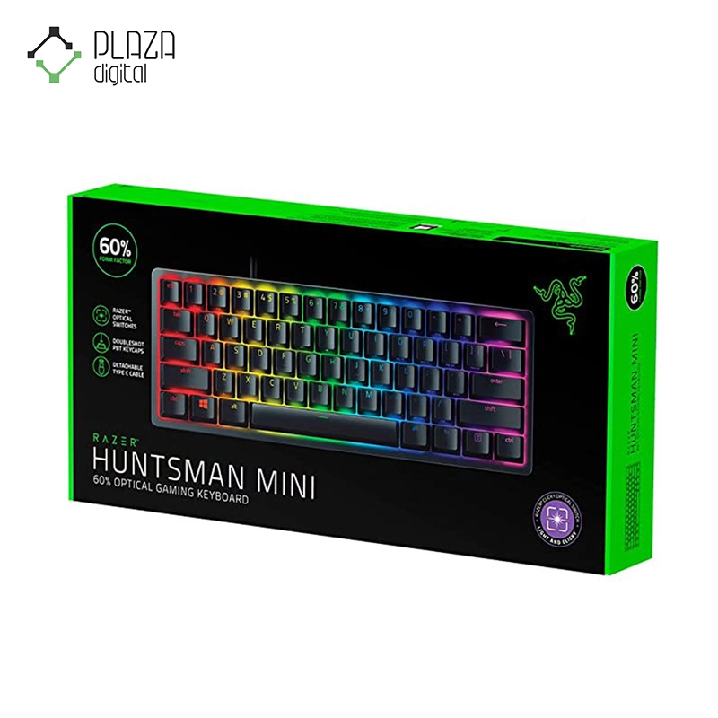 جعبه کیبورد گیمینگ باسیم ریزر مدل Razer BlackWidow V3 Mini HyperSpeed