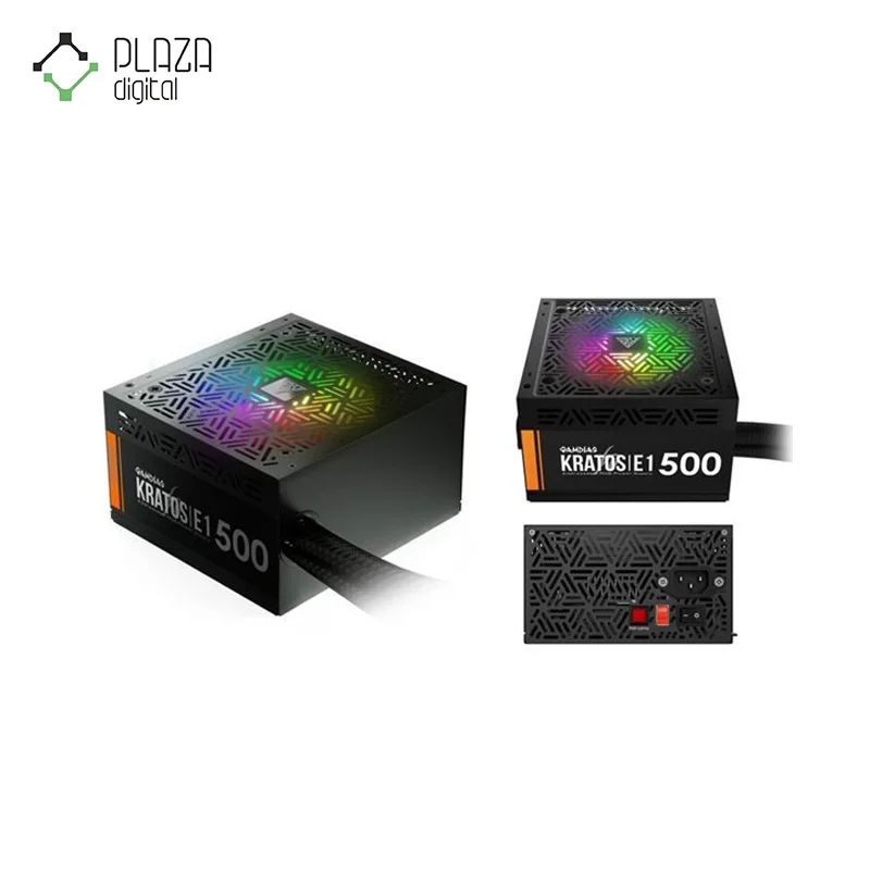 پاور گیم دیاس ۵۰۰ وات مدل KRATOS E1 BRONZE RGB