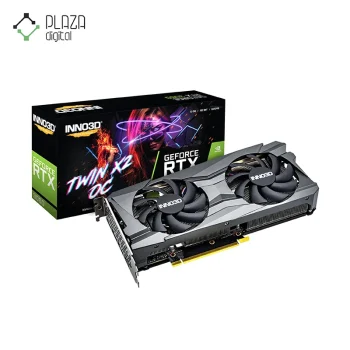 نمای اصلی کارت گرافیک geforce rtx 3060 x2 oc 12g اینو تری دی