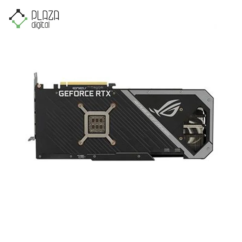 نمای پشت کارت گرافیک rog strix rtx 3090 o24g gddr6x ایسوس