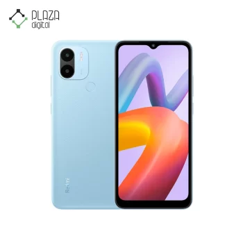 نمای آبی گوشی redmi a2 Plus شیائومی با ظرفیت 64 و رم 3 گیگابایت