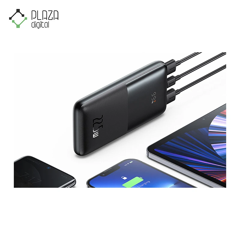 نمای تجهیزات پاور بانک بیسوس مدل 22.5w bipow Pro ppbd040001 ظرفیت 10000mah