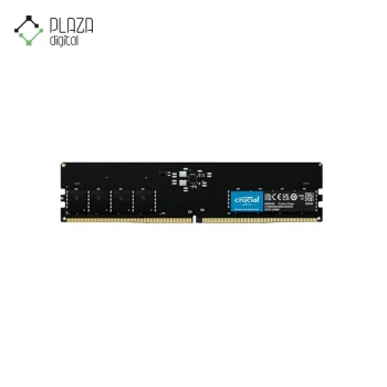 نمای اصلی رم کامپیوتر 4800 مگاهرتز cl40 کروشیال crucial 8GB ddr5 ظرفیت 8 گیگابایت