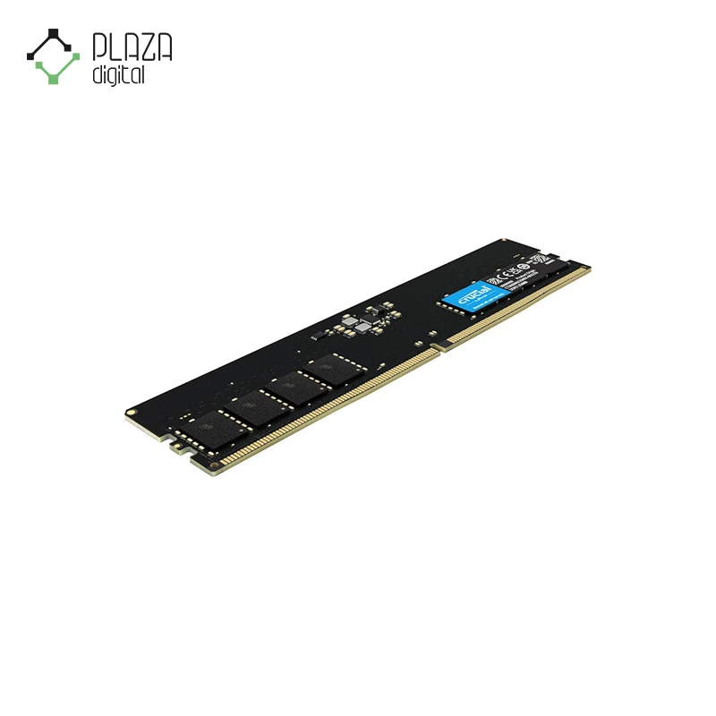 نمای رو به رو رم کامپیوتر 4800 مگاهرتز cl40 کروشیال crucial 8GB ddr5 ظرفیت 8 گیگابایت