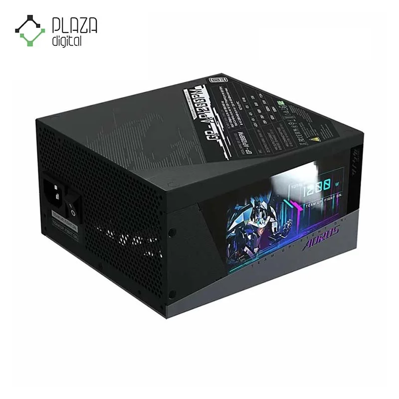 نمای سمت چپ پاور گیگابایت مدل AORUS P1200W PLATINUM Full Modular