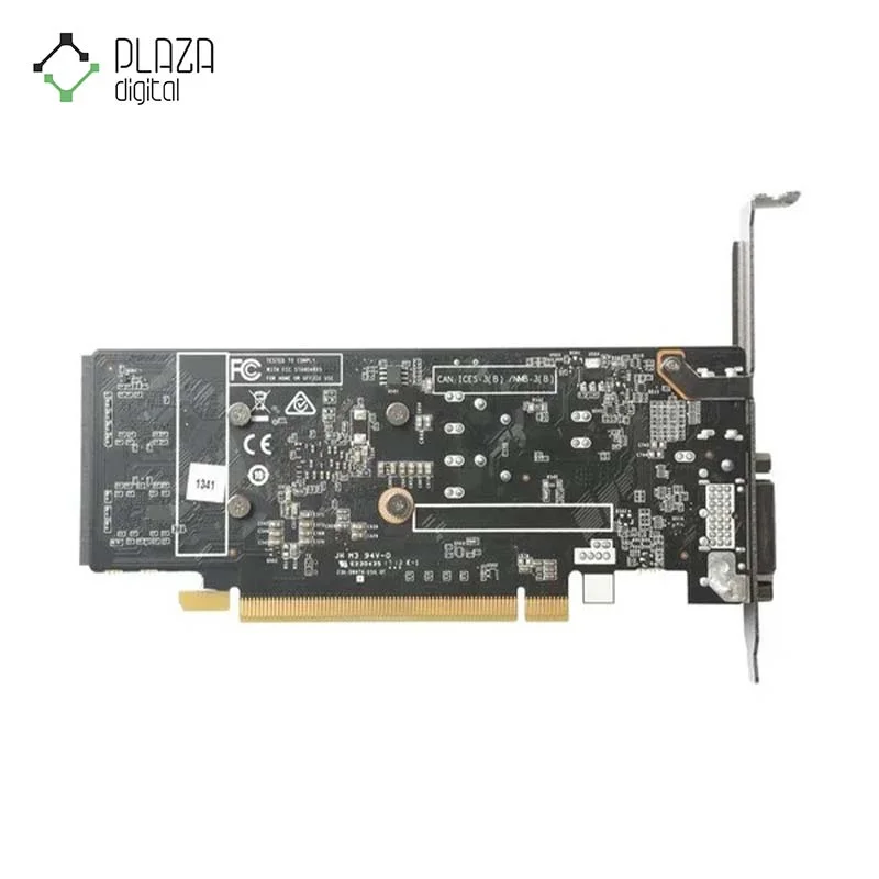 نمای پشت کارت گرافیک زوتاک مدل GeForce GT 1030 2GB حافظه 2 گیگابایت