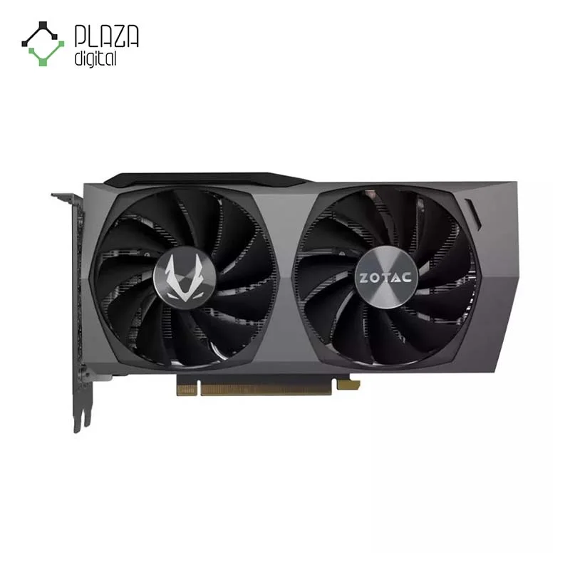 نمای فن های کارت گرافیک زوتاک مدل GAMING GeForce RTX 3060 Twin Edge OC 12GB حافظه 12 گیگابایت