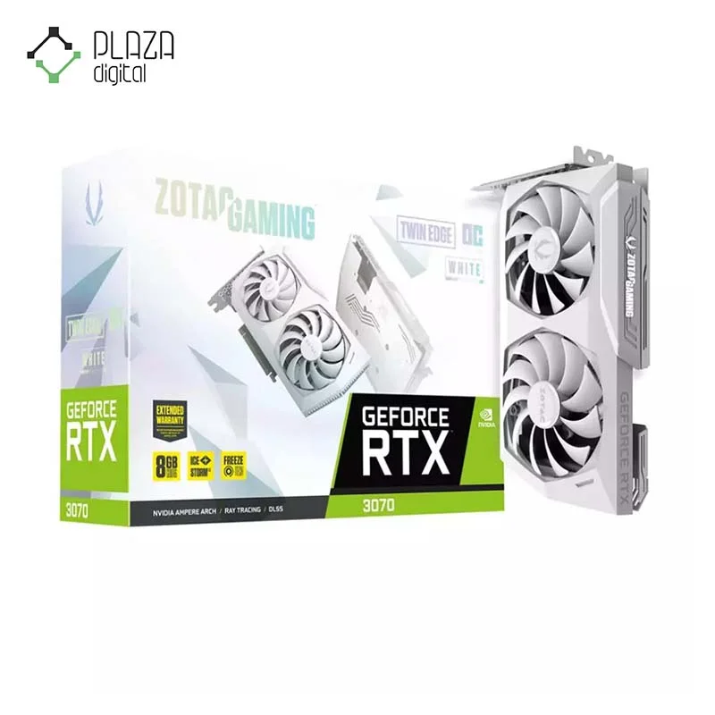 کارت گرافیک زوتاک مدل RTX 3070 Twin Edge OC White LHR 8GB حافظه 8 گیگابایت