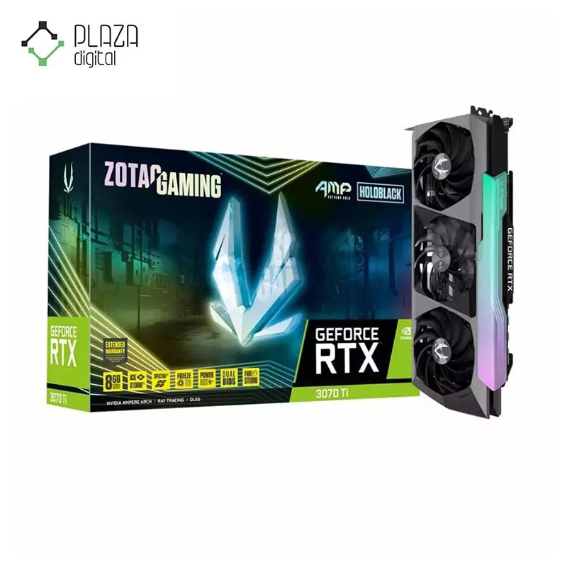 کارت گرافیک زوتاک مدل RTX 3070 Ti AMP Extreme Holo 8GB حافظه 8 گیگابایت