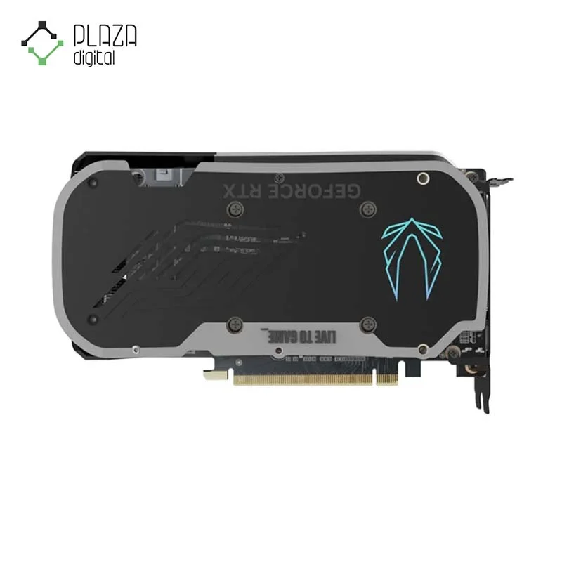 نمای پشت کارت گرافیک زوتاک مدل GeForce RTX 4060 Ti 8GB Twin Edge OC حافظه 8 گیگابایت