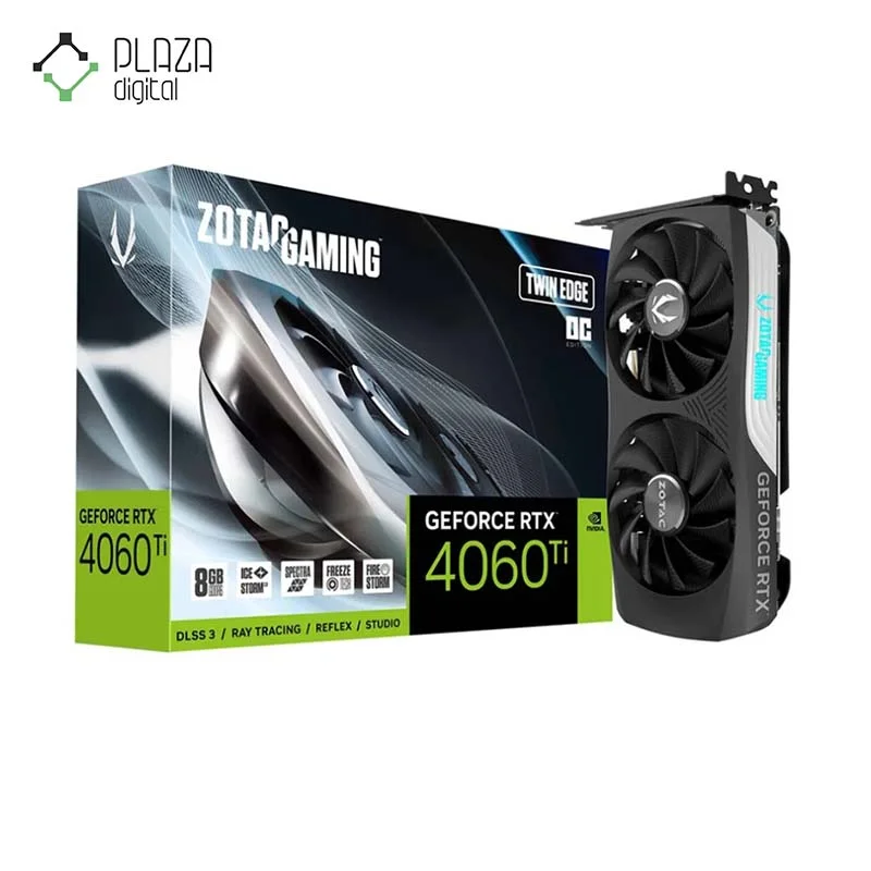 کارت گرافیک زوتاک مدل GeForce RTX 4060 Ti 8GB Twin Edge OC حافظه 8 گیگابایت