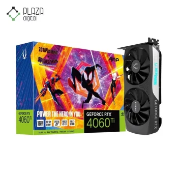 کارت گرافیک زوتاک مدل GEFORCE RTX 4060 Ti 16GB AMP SPIDER-MAN حافظه 16 گیگابایت