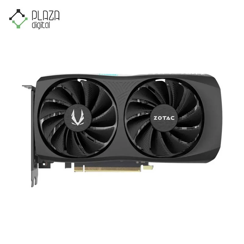 نمای رو به رو کارت گرافیک زوتاک مدل GEFORCE RTX 4060 Ti 16GB AMP SPIDER-MAN حافظه 16 گیگابایت