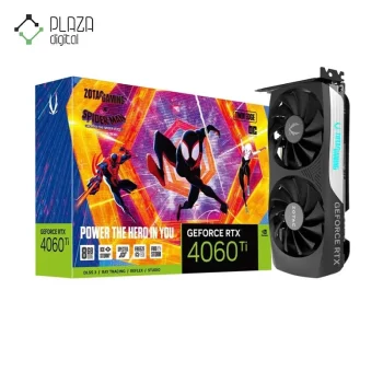 کارت گرافیک زوتاک مدل GAMING GeForce RTX 4060 Ti 8GB Twin Edge OC SPIDER-MAN حافظه 8 گیگابایت