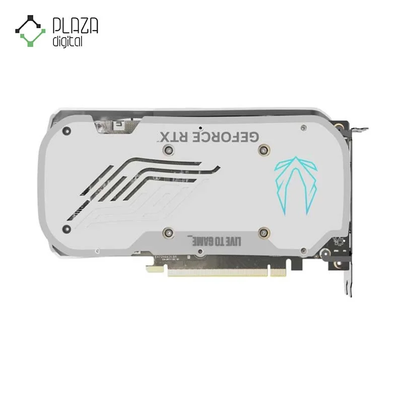 نمای پشت کارت گرافیک Zotac RTX 4060 Ti Twin Edge 8GB White