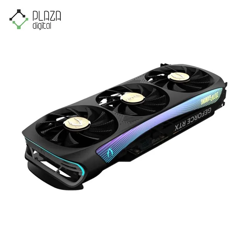 نمای کنار کارت گرافیک زوتاک مدل GAMING GeForce RTX 4070 AMP AIRO حافظه 12 گیگابایت