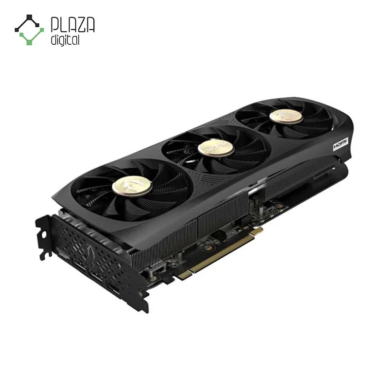 نمای بالا از فن های کارت گرافیک زوتاک مدل GAMING GeForce RTX 4070 AMP AIRO حافظه 12 گیگابایت