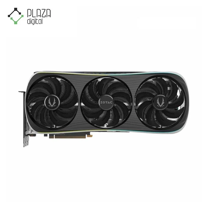 نمای رو به رو کارت گرافیک زوتاک مدل GAMING GeForce RTX 4070 Ti AMP Extreme AIRO 12GB حافظه 12 گیگابایت