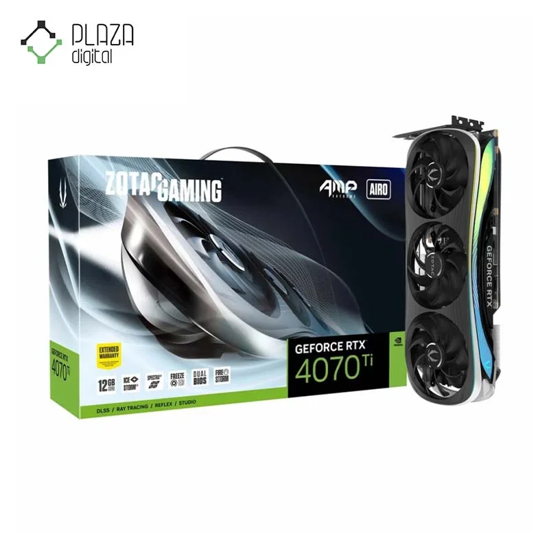 کارت گرافیک زوتاک مدل GAMING GeForce RTX 4070 Ti AMP Extreme AIRO 12GB حافظه 12 گیگابایت