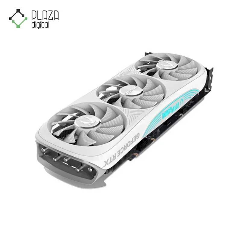 نمای فن های کارت گرافیک زوتاک مدل GAMING GeForce RTX 4070 Ti Trinity OC White Edition حافظه 12 گیگابایت