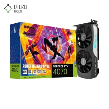 کارت گرافیک زوتاک مدل Gaming GeForce RTX 4070 12GB Twin Edge Spider-Man حافظه 12 گیگابایت