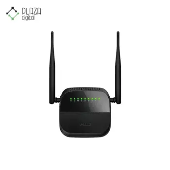 نمای اصلی مودم روتر +adsl2 بی‌سیم 300mbps دی لینک مدل dsl-124