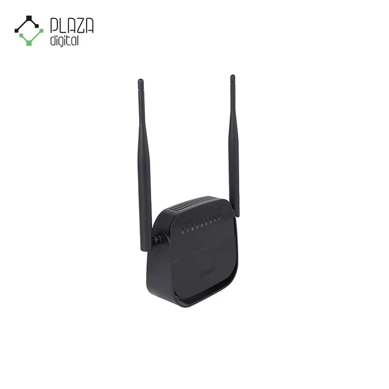 نمای راست مودم روتر +adsl2 بی‌سیم 300mbps دی لینک مدل dsl-124