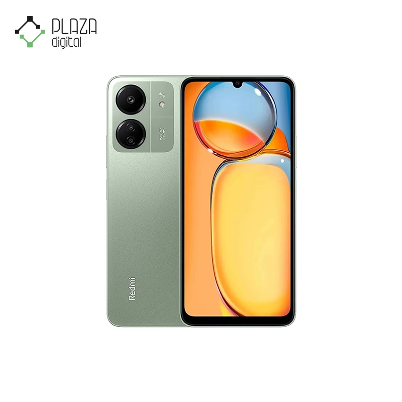 نمای اصلی و کلی سبز گوشی موبایل شیائومی مدل redmi 13c ظرفیت 128 گیگابایت با رم 6 گیگابایت