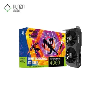 نمای اصلی کارت گرافیک زوتاک مدل geforce rtx 4060 8gb oc spider-man حافظه 8 گیگابایت