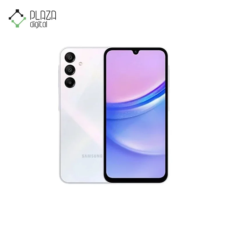 نمای سفید گوشی موبایل سامسونگ مدل galaxy a15 ظرفیت 128 گیگابایت با رم8 گیگابایت