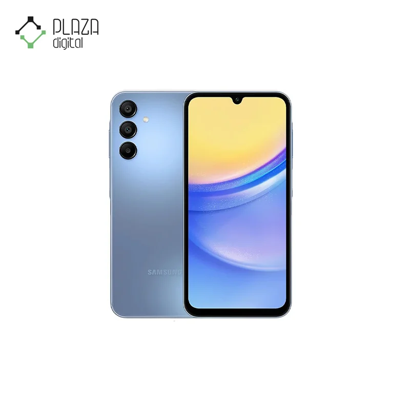 نمای آبی گوشی موبایل سامسونگ مدل galaxy a15 5g ظرفیت 128 گیگابایت با رم 8 گیگابایت