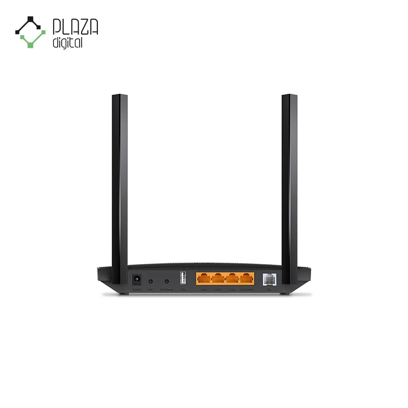 نمای پشت مودم روتر vdsl/adsl بی‌سیم ac1200 تی پی لينک مدل archer vr400