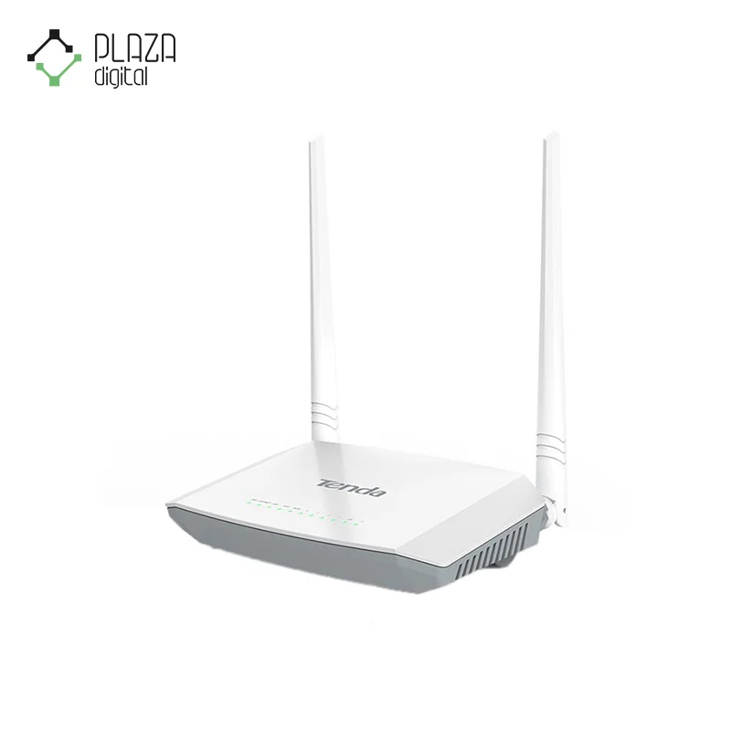 نمای چپ مودم روتر +adsl2 بی‌سیم 300mbps تندا مدل d301 v2