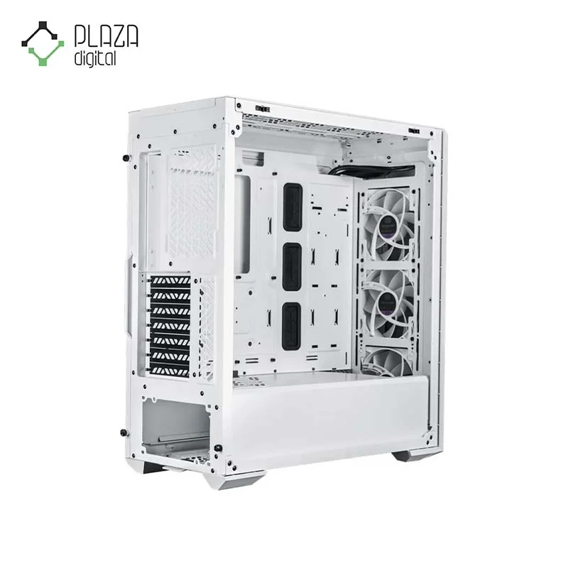 نمای کنار کیس کامپیوتر کولر مستر مدل MASTERBOX 520 White