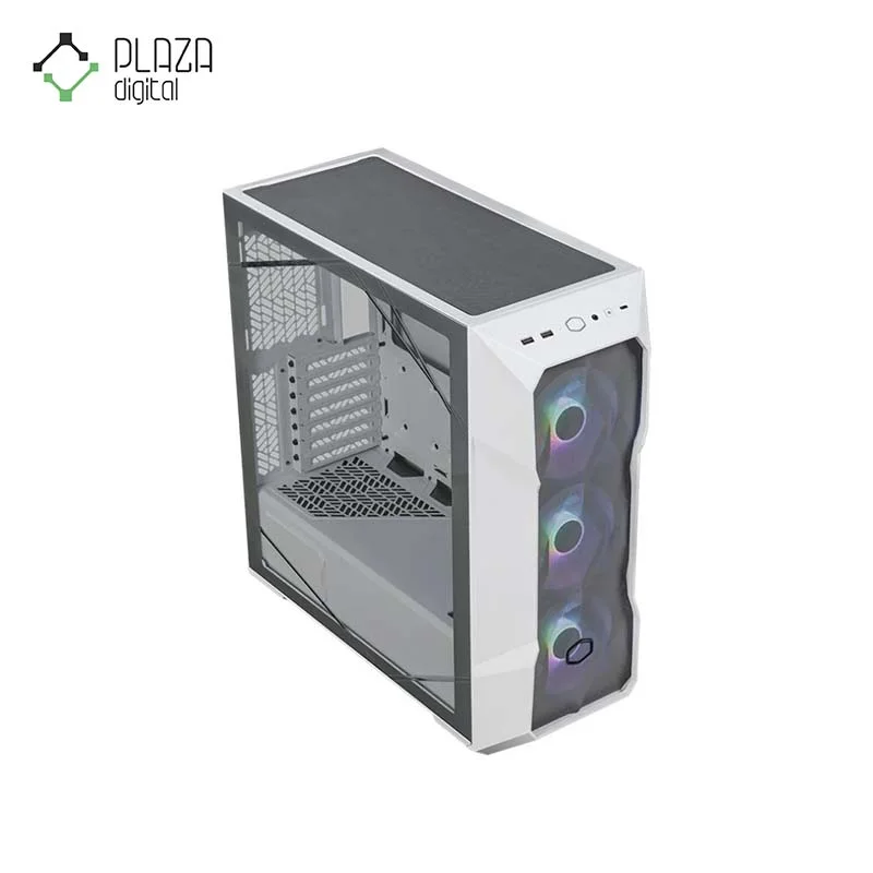 نمای بالا کیس کامپیوتر کولر مستر مدل MASTERBOX TD500 Mesh V2 White رنگ سفید